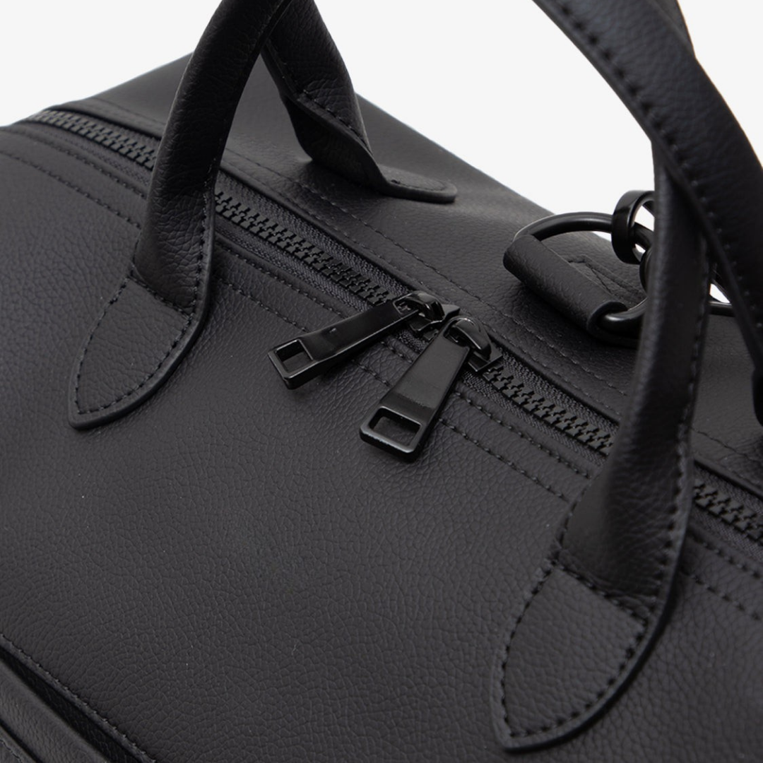 Sac à langer SIENA – Cuir Végan - Black