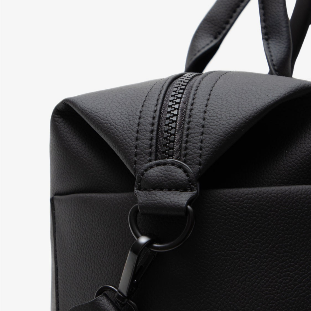 Sac à langer SIENA – Cuir Végan - Black