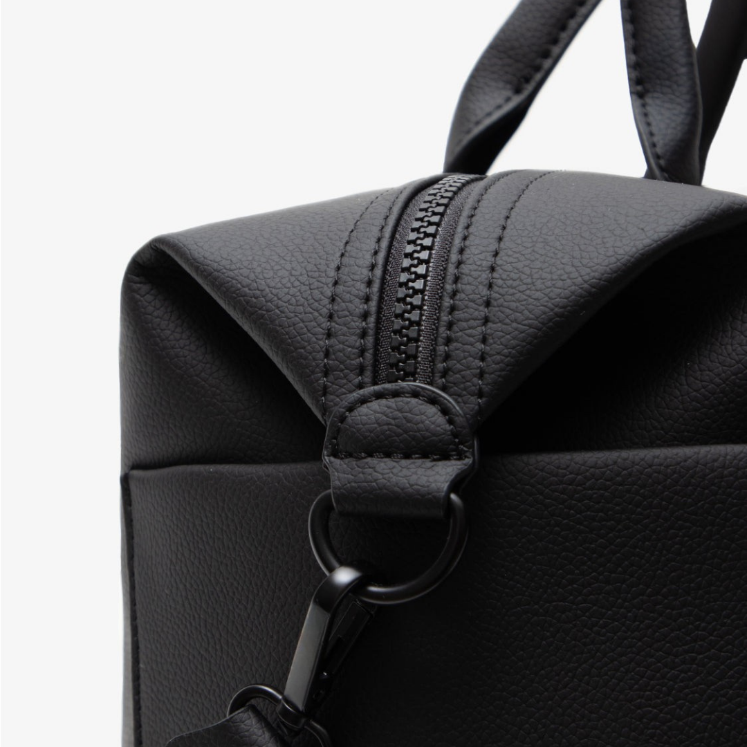 Sac à langer SIENA – Cuir Végan - Black