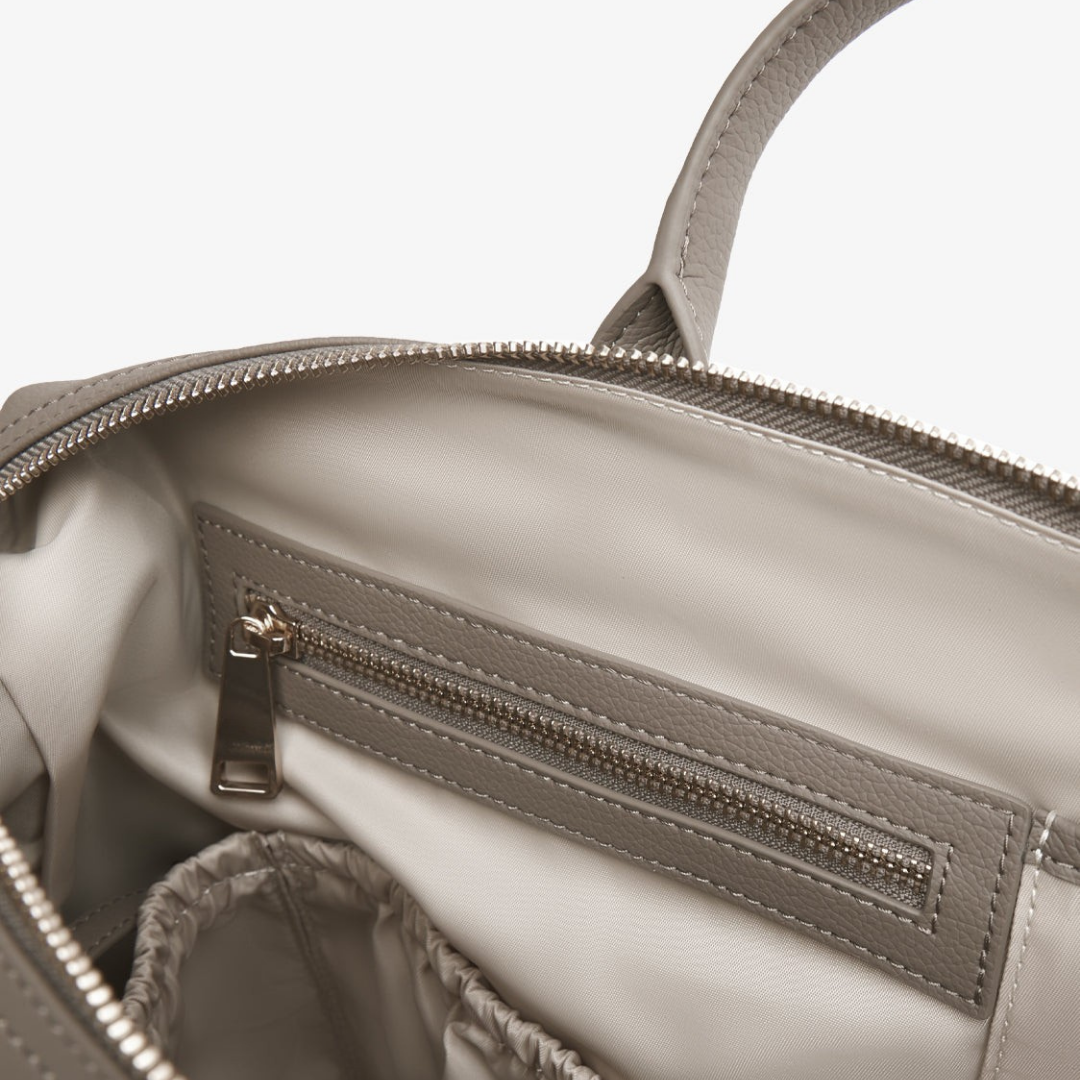 Sac à langer SIENA – Cuir Végan - Crème