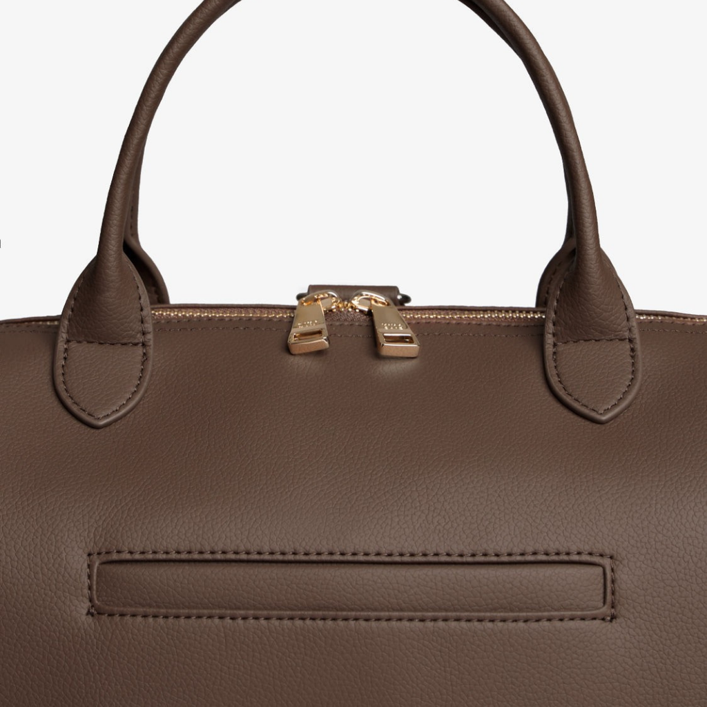 Sac à langer SIENA – Cuir Végan - Marron