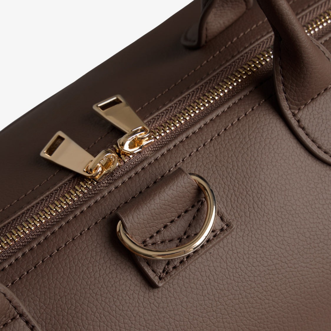 Sac à langer SIENA – Cuir Végan - Marron